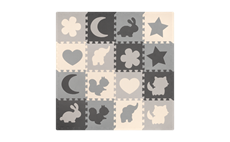 Vzdělávací podložka pro děti, puzzle REBEL RBY-2250-16 150 x 150 s rámem