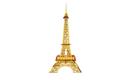 Woodcraft Dřevěné 3D puzzle Eiffelova věž žlutá 