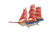Woodcraft Dřevěné 3D puzzle Evropská plachetnice 