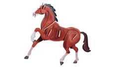 Woodcraft Dřevěné 3D puzzle kůň 