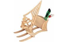 Woodcraft Dřevěné 3D puzzle stojánek na tužky surfing 