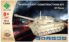 Woodcraft Dřevěné 3D puzzle tank IS 2 