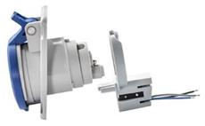 Zásuvka vestavná 24M330 IP66-67/400V/16A/4P 6h, šikmá 10°, mikrospínač NC/ NO - SpeedPRO